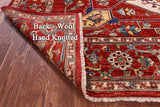 Persian Fine Serapi Hand Knotted Wool Rug - 9' 0" X 11' 9" - Golden Nile