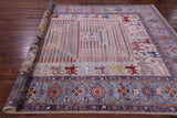 Persian Fine Serapi Handmade Wool Rug - 7' 9" X 9' 10" - Golden Nile