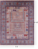 Persian Fine Serapi Handmade Wool Rug - 7' 9" X 9' 10" - Golden Nile
