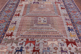 Persian Fine Serapi Handmade Wool Rug - 7' 9" X 9' 10" - Golden Nile