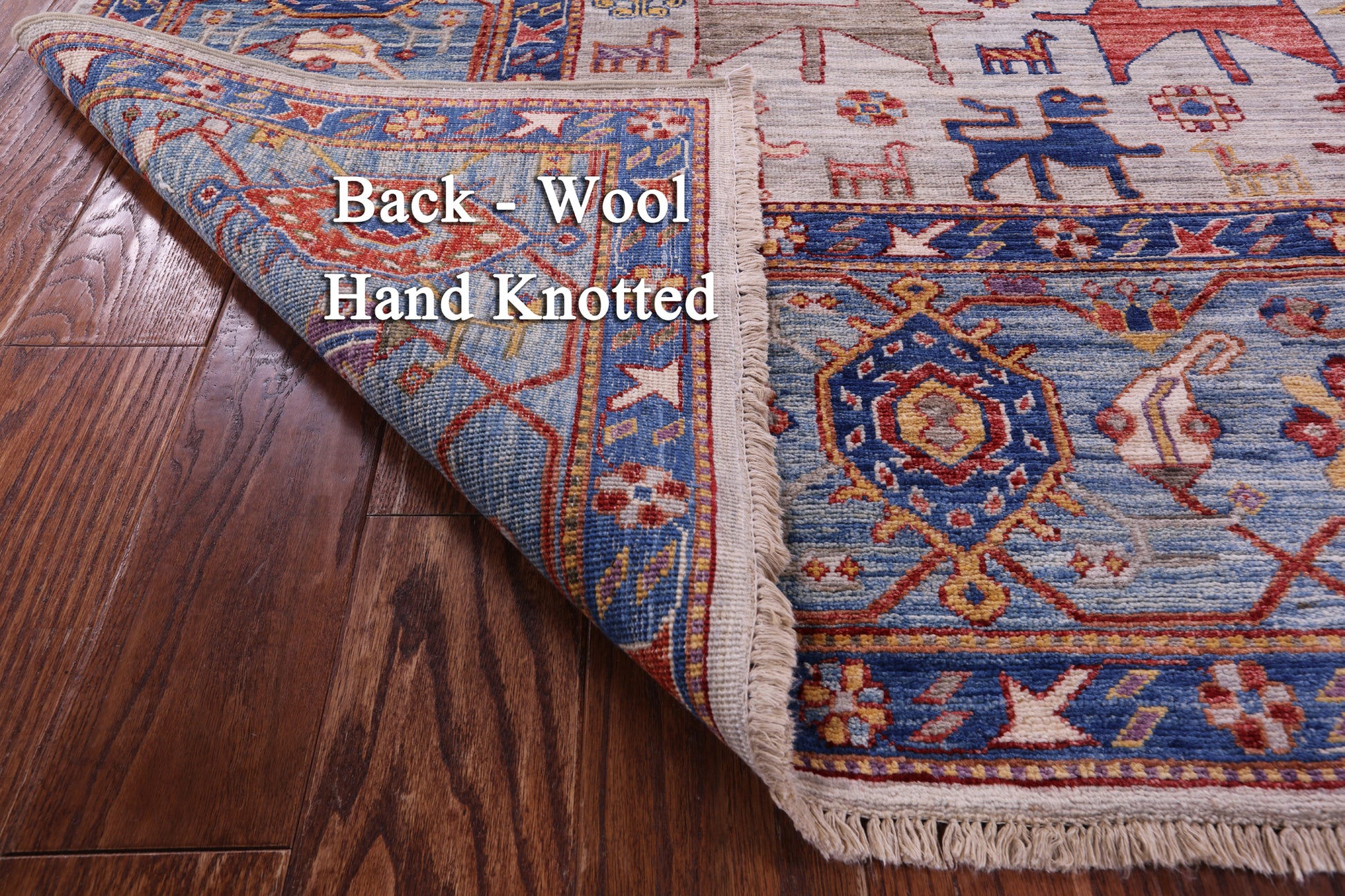 Persian Fine Serapi Handmade Wool Rug - 7' 9" X 9' 10" - Golden Nile