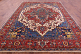 Persian Fine Serapi Handmade Wool Rug - 9' 1" X 11' 8" - Golden Nile