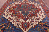 Persian Fine Serapi Handmade Wool Rug - 9' 1" X 11' 8" - Golden Nile