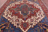 Persian Fine Serapi Handmade Wool Rug - 9' 1" X 11' 8" - Golden Nile