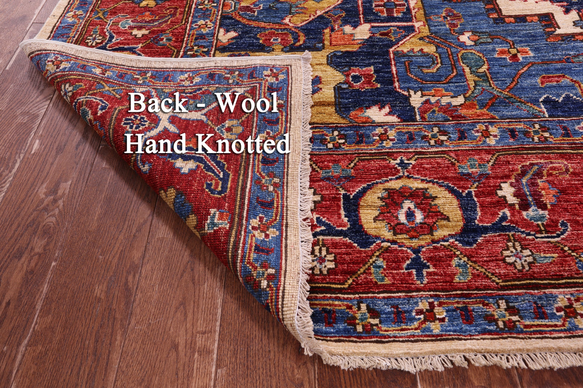 Persian Fine Serapi Handmade Wool Rug - 9' 1" X 11' 8" - Golden Nile