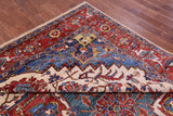 Persian Fine Serapi Handmade Wool Rug - 9' 1" X 11' 8" - Golden Nile