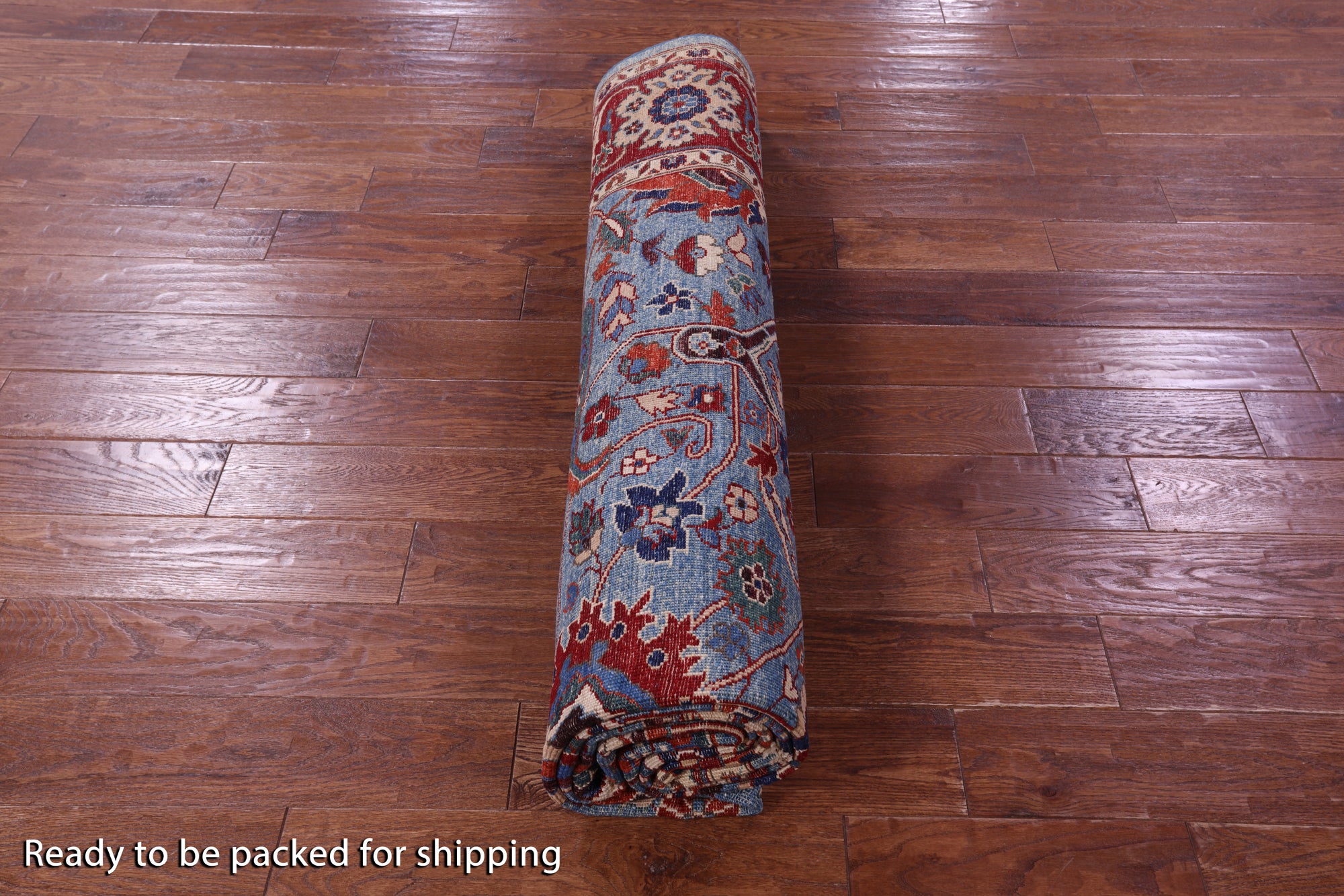 Persian Fine Serapi Hand Knotted Wool Rug - 8' 0" X 9' 9" - Golden Nile