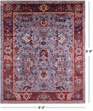 Persian Fine Serapi Hand Knotted Wool Rug - 8' 0" X 9' 9" - Golden Nile