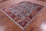 Persian Fine Serapi Hand Knotted Wool Rug - 8' 0" X 9' 9" - Golden Nile