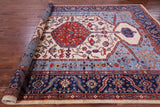 Persian Fine Serapi Hand Knotted Wool Rug - 8' 11" X 12' 0" - Golden Nile