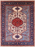 Persian Fine Serapi Hand Knotted Wool Rug - 8' 11" X 12' 0" - Golden Nile