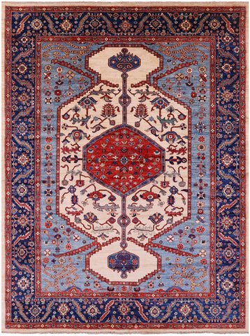 Persian Fine Serapi Hand Knotted Wool Rug - 8' 11