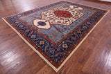 Persian Fine Serapi Hand Knotted Wool Rug - 8' 11" X 12' 0" - Golden Nile
