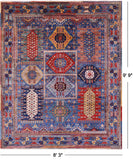 Persian Fine Serapi Hand Knotted Wool Rug - 8' 3" X 9' 9" - Golden Nile