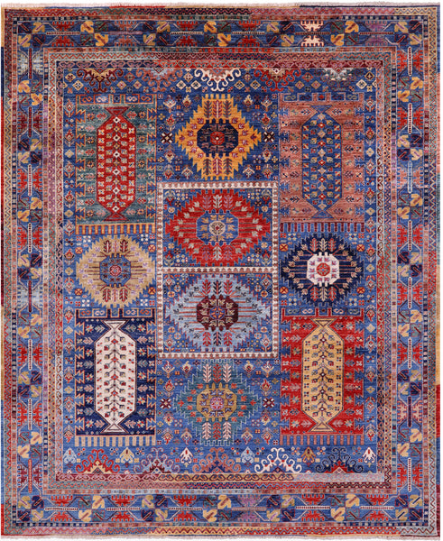 Persian Fine Serapi Hand Knotted Wool Rug - 8' 3" X 9' 9" - Golden Nile