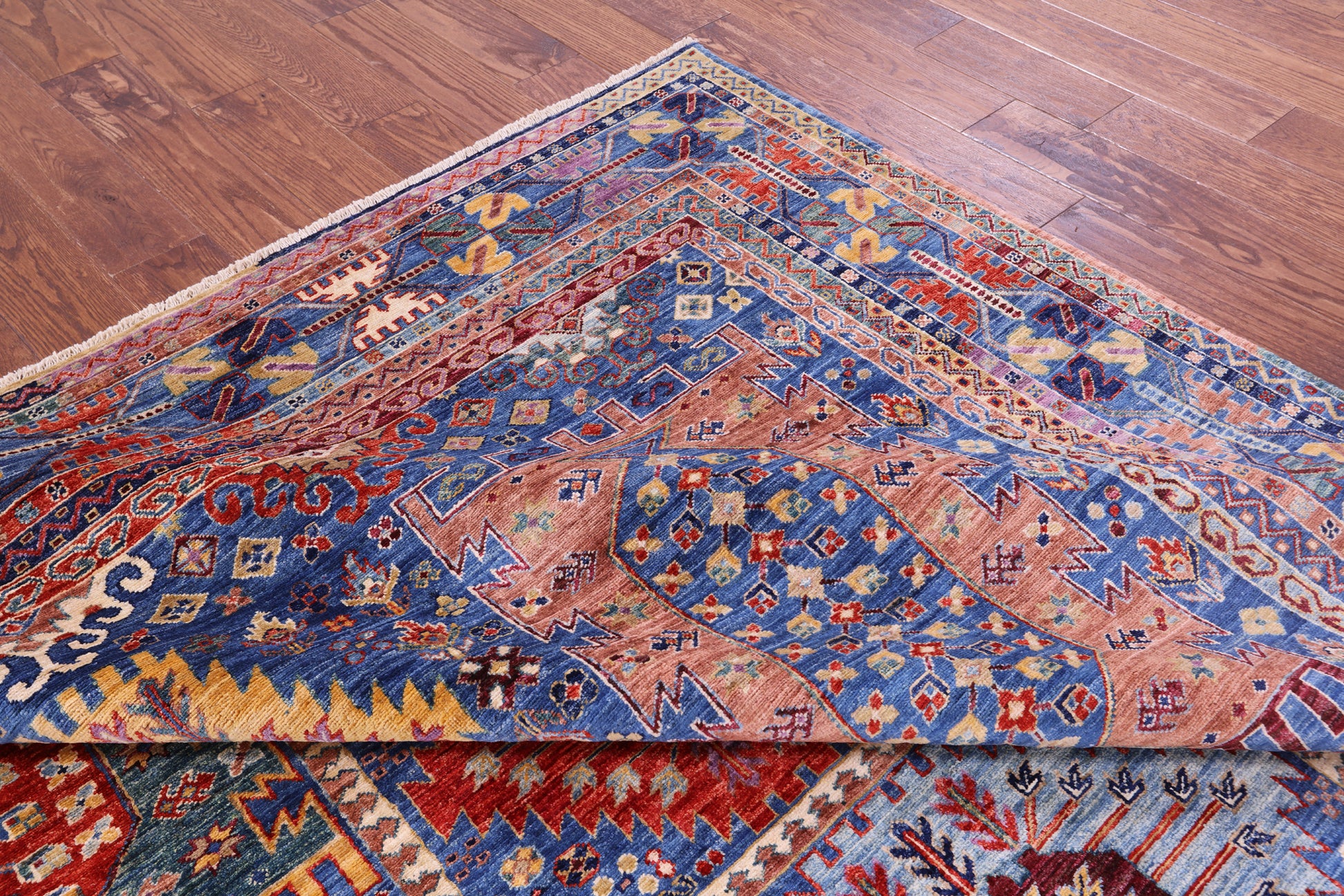 Persian Fine Serapi Hand Knotted Wool Rug - 8' 3" X 9' 9" - Golden Nile