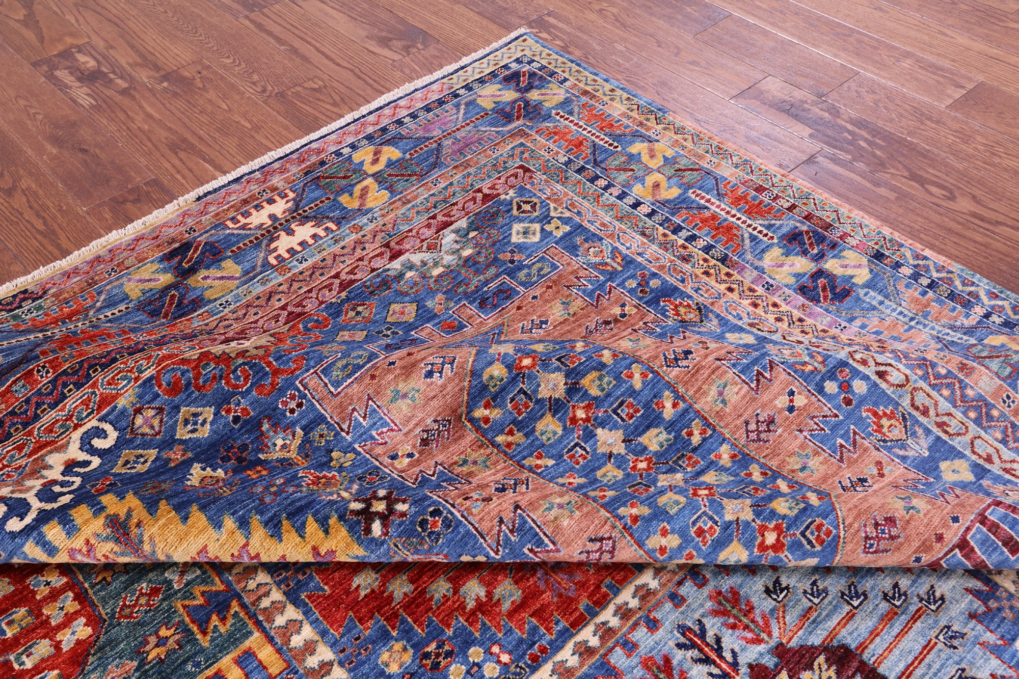 Persian Fine Serapi Hand Knotted Wool Rug - 8' 3" X 9' 9" - Golden Nile