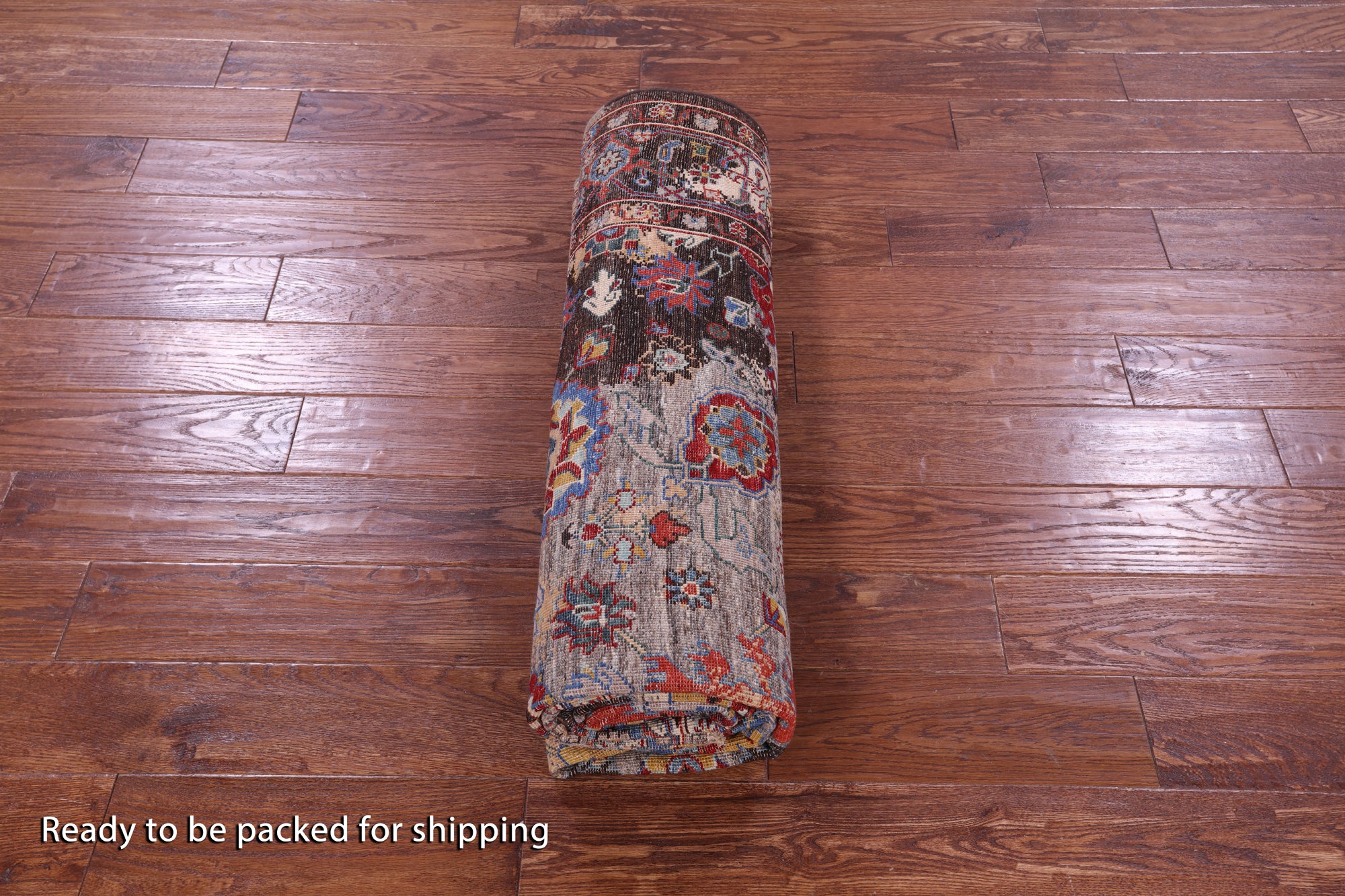 Persian Fine Serapi Hand Knotted Wool Rug - 6' 0" X 9' 0" - Golden Nile