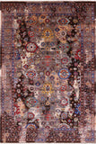 Persian Fine Serapi Hand Knotted Wool Rug - 6' 0" X 9' 0" - Golden Nile