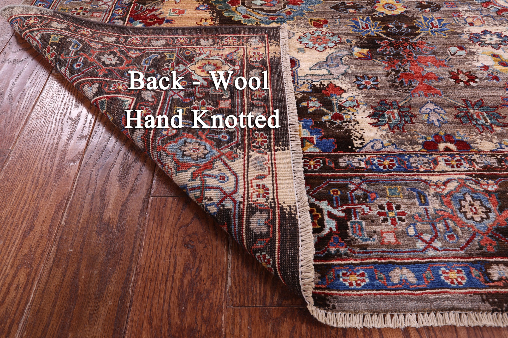 Persian Fine Serapi Hand Knotted Wool Rug - 6' 0" X 9' 0" - Golden Nile