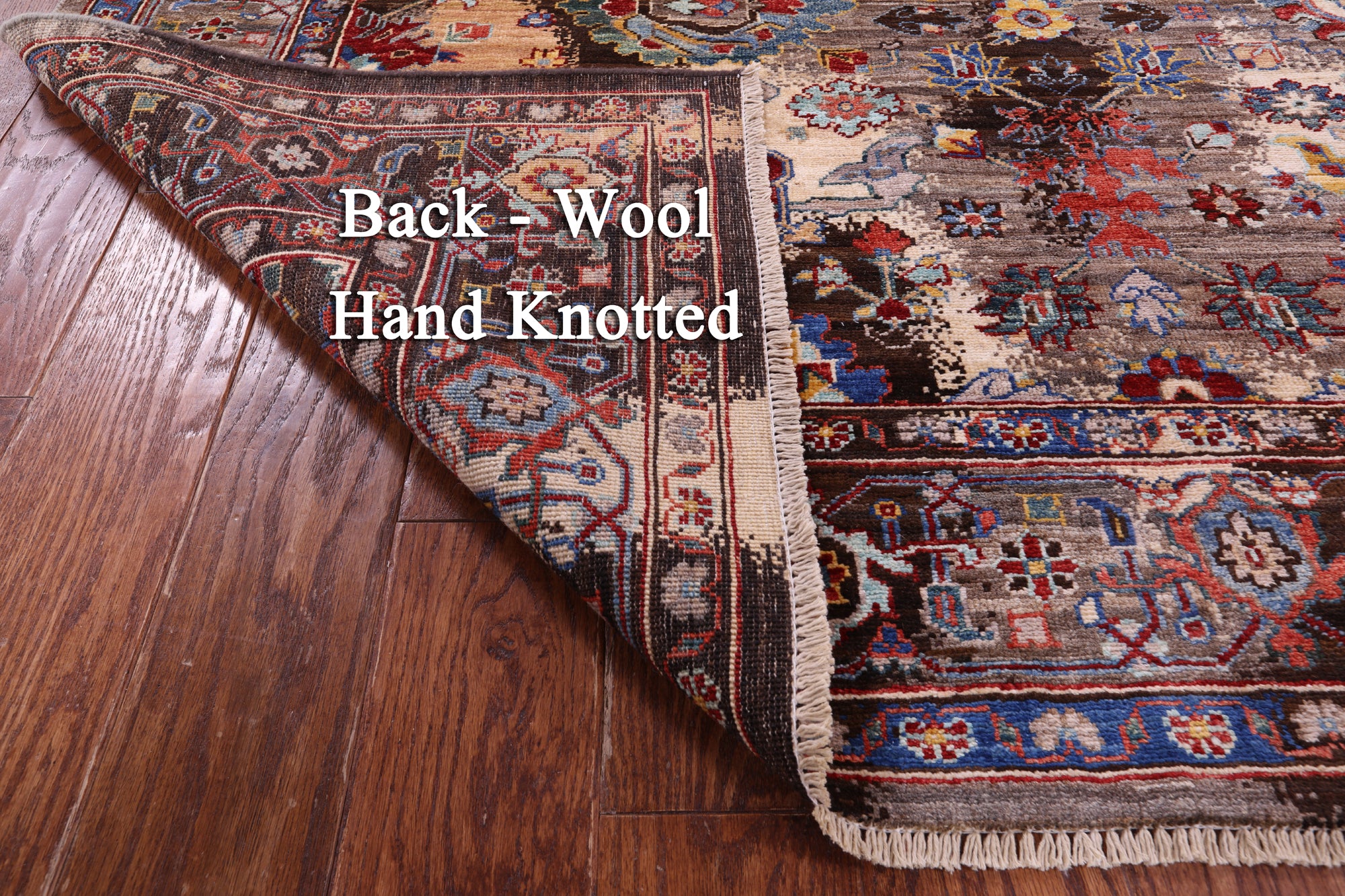 Persian Fine Serapi Hand Knotted Wool Rug - 6' 0" X 9' 0" - Golden Nile