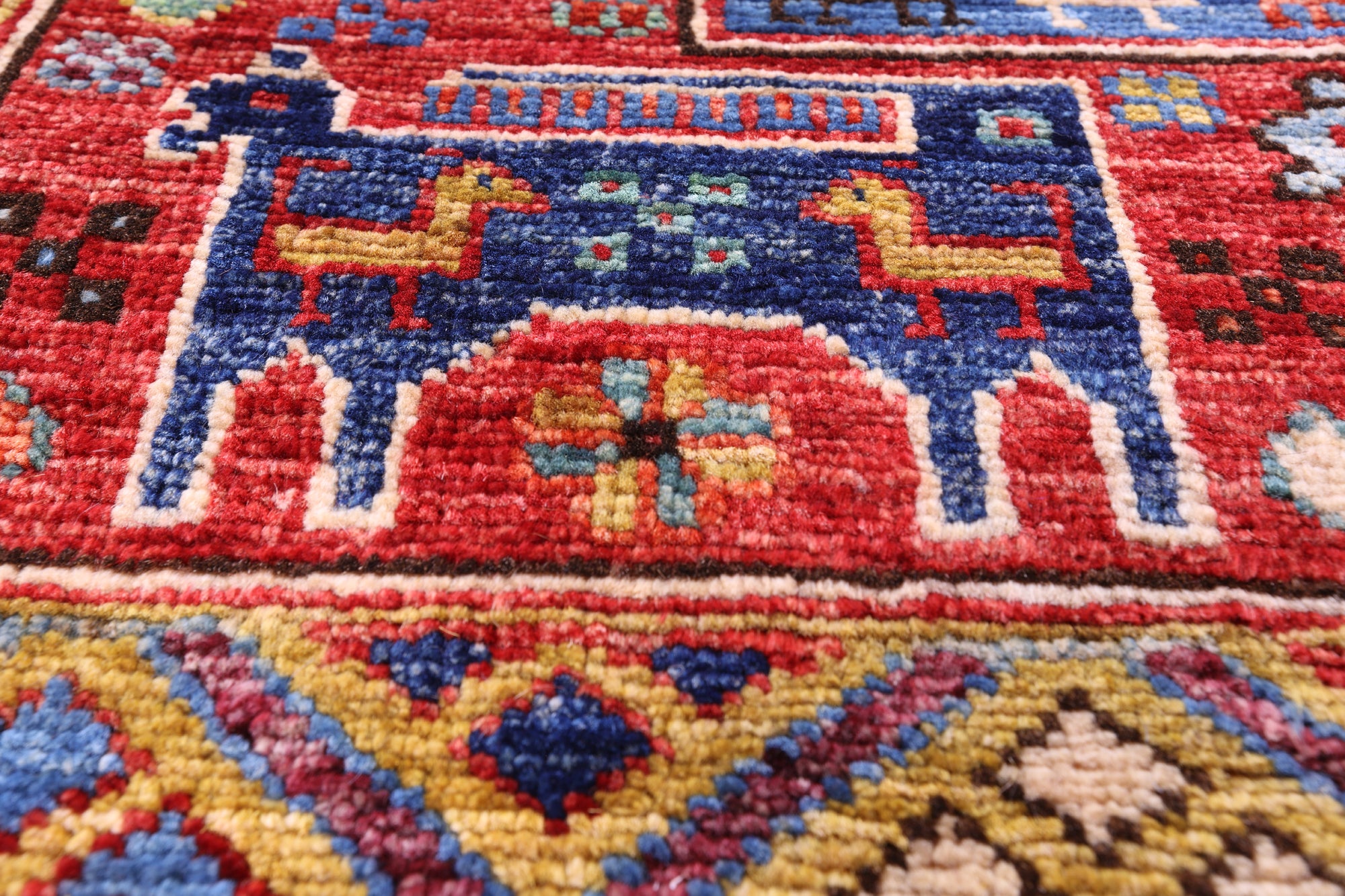 Tribal Persian Gabbeh Hand Knotted Wool Rug - 8' 1" X 10' 0" - Golden Nile