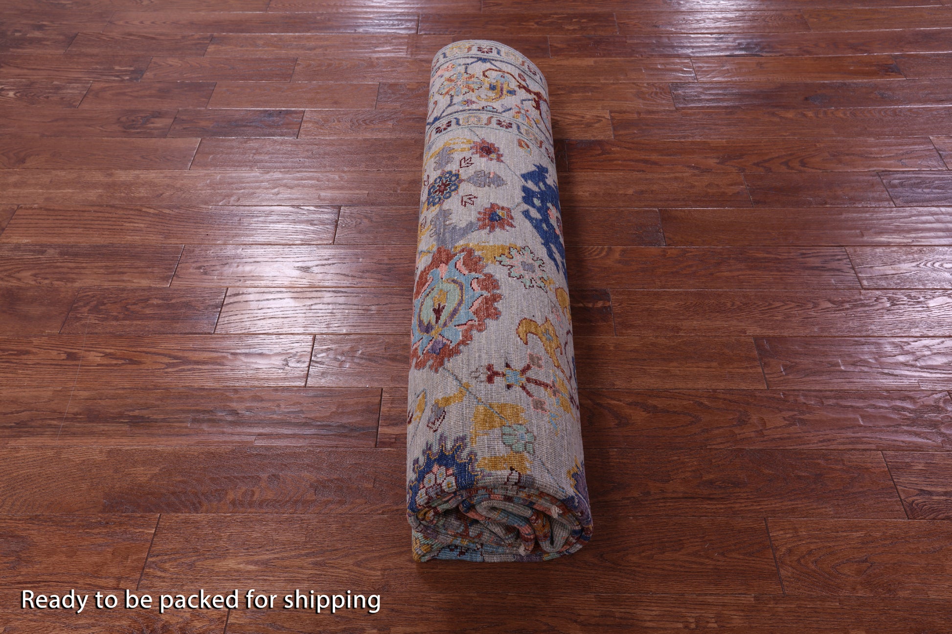 Persian Fine Serapi Hand Knotted Wool Rug - 8' 0" X 9' 8" - Golden Nile