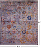Persian Fine Serapi Hand Knotted Wool Rug - 8' 0" X 9' 8" - Golden Nile