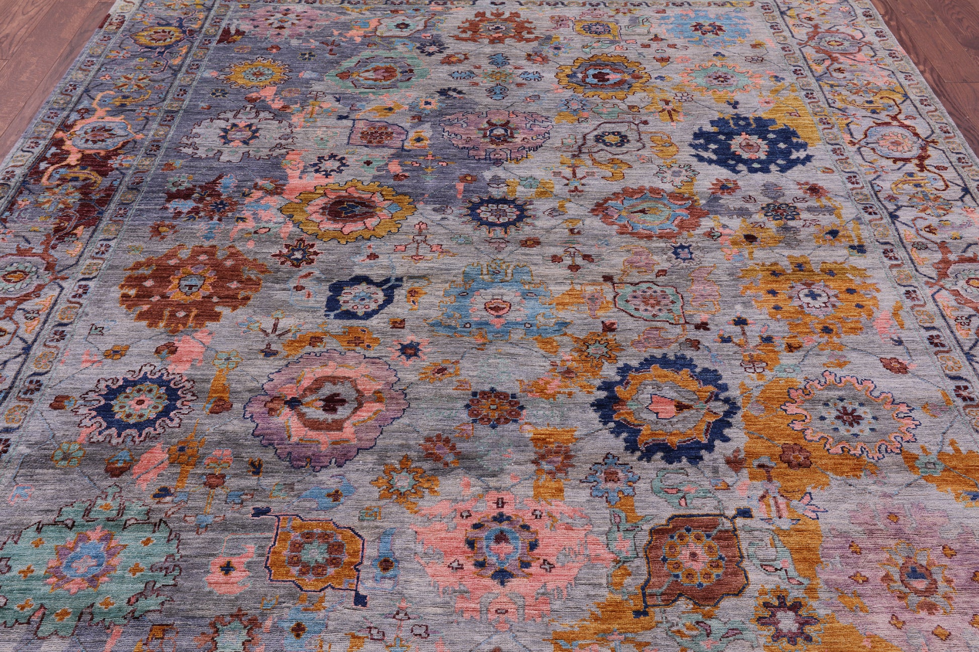 Persian Fine Serapi Hand Knotted Wool Rug - 8' 0" X 9' 8" - Golden Nile