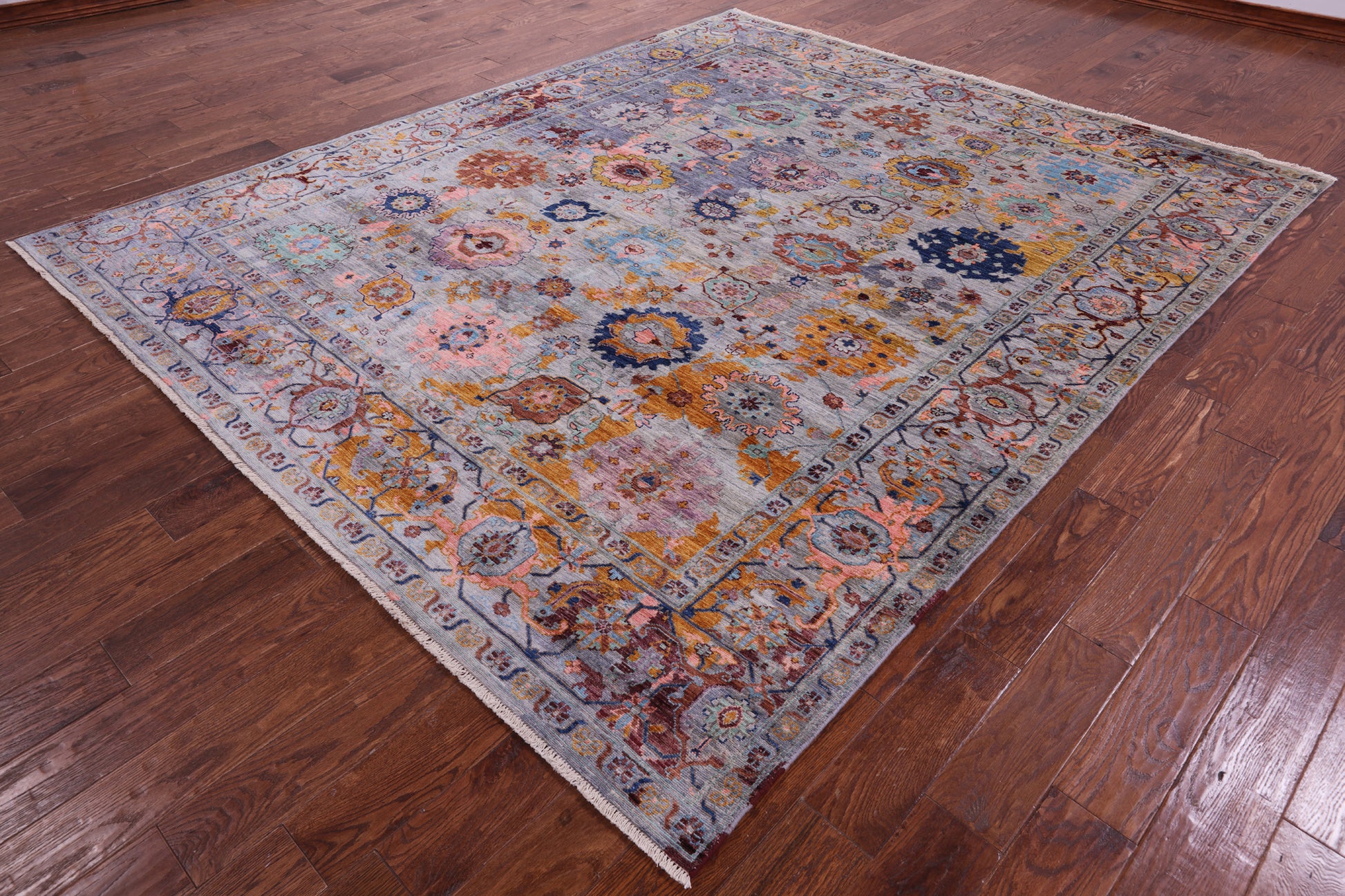 Persian Fine Serapi Hand Knotted Wool Rug - 8' 0" X 9' 8" - Golden Nile