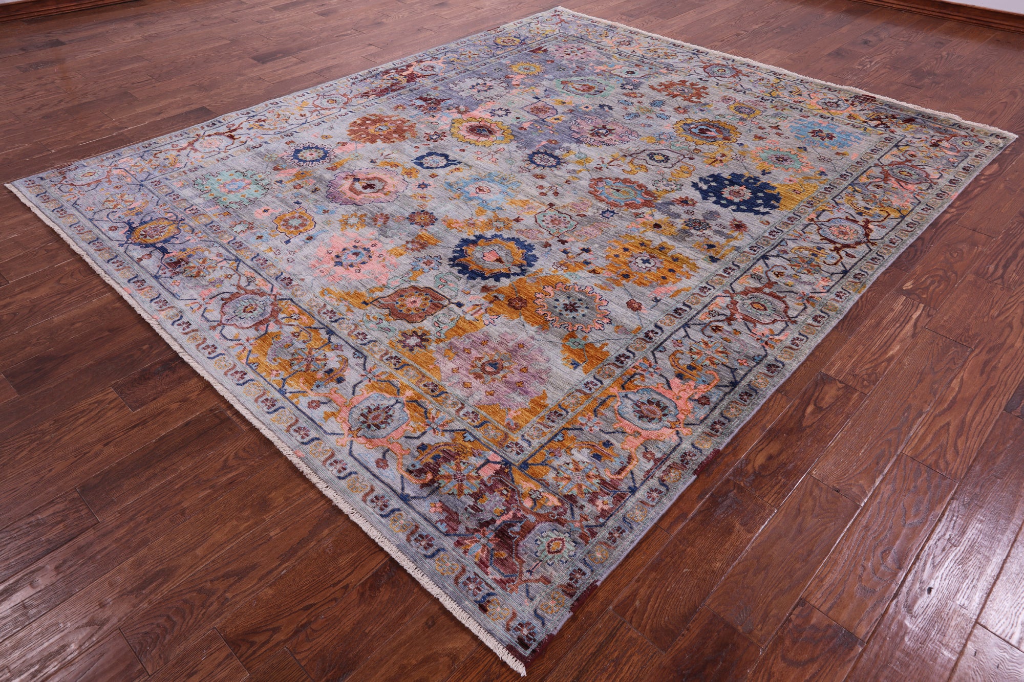 Persian Fine Serapi Hand Knotted Wool Rug - 8' 0" X 9' 8" - Golden Nile