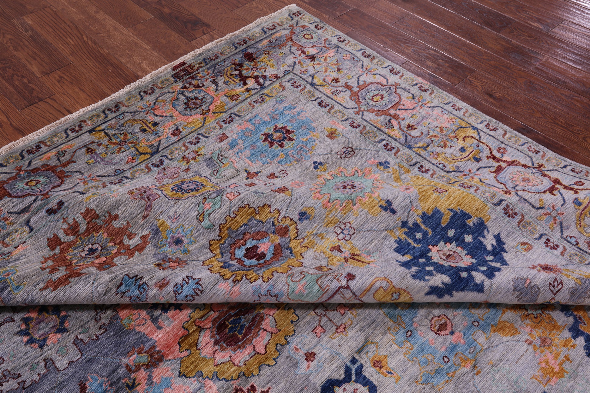 Persian Fine Serapi Hand Knotted Wool Rug - 8' 0" X 9' 8" - Golden Nile