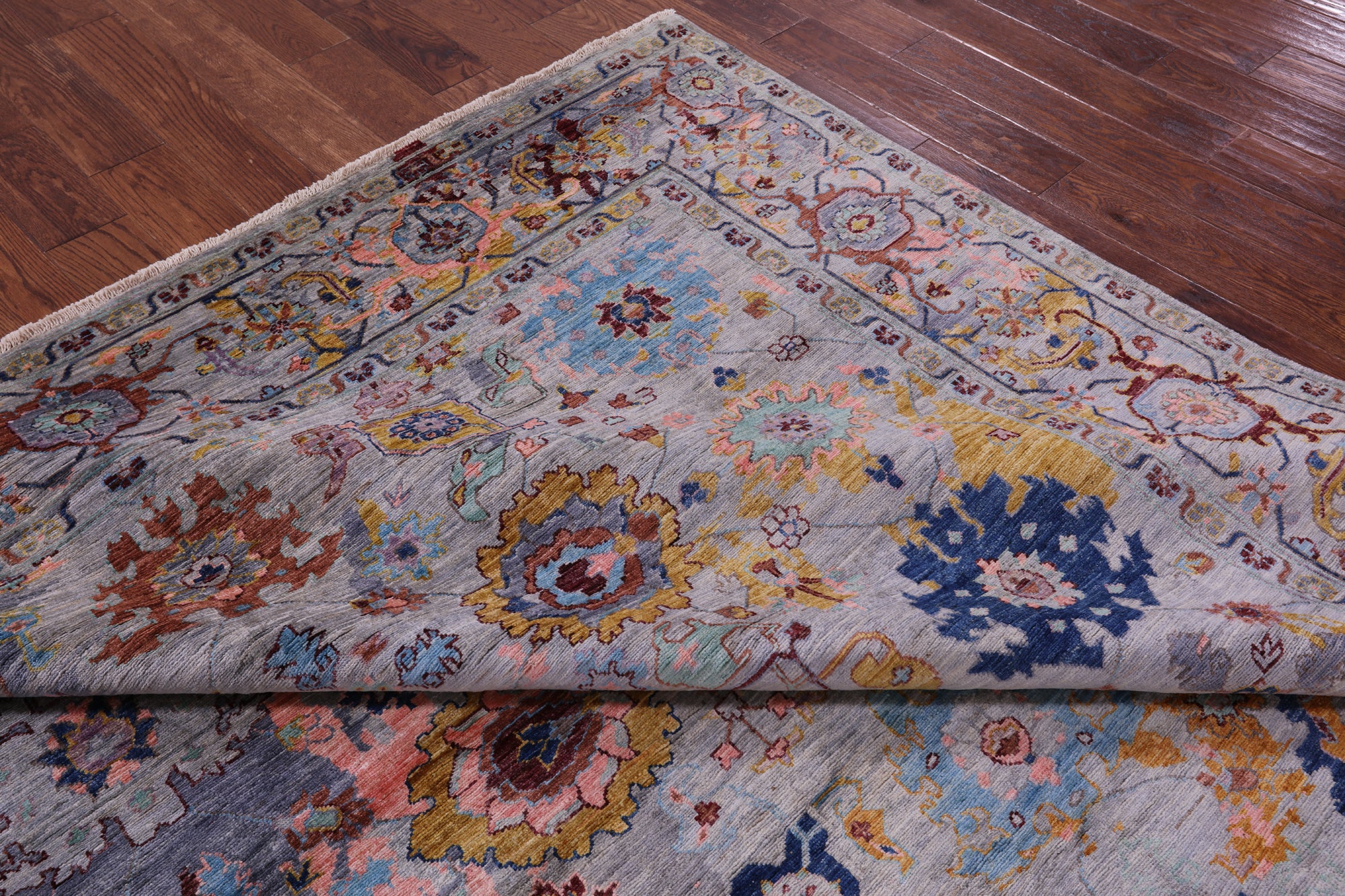 Persian Fine Serapi Hand Knotted Wool Rug - 8' 0" X 9' 8" - Golden Nile