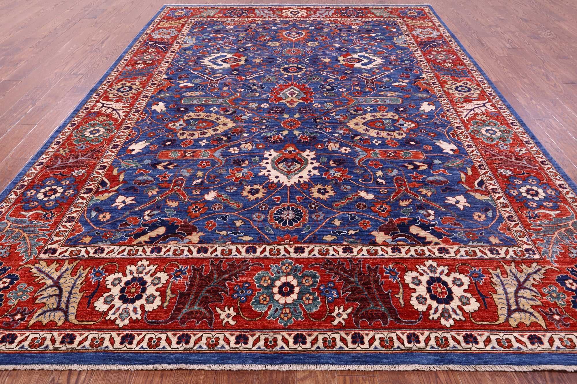 Persian Fine Serapi Hand Knotted Wool Rug - 8' 11" X 12' 0" - Golden Nile