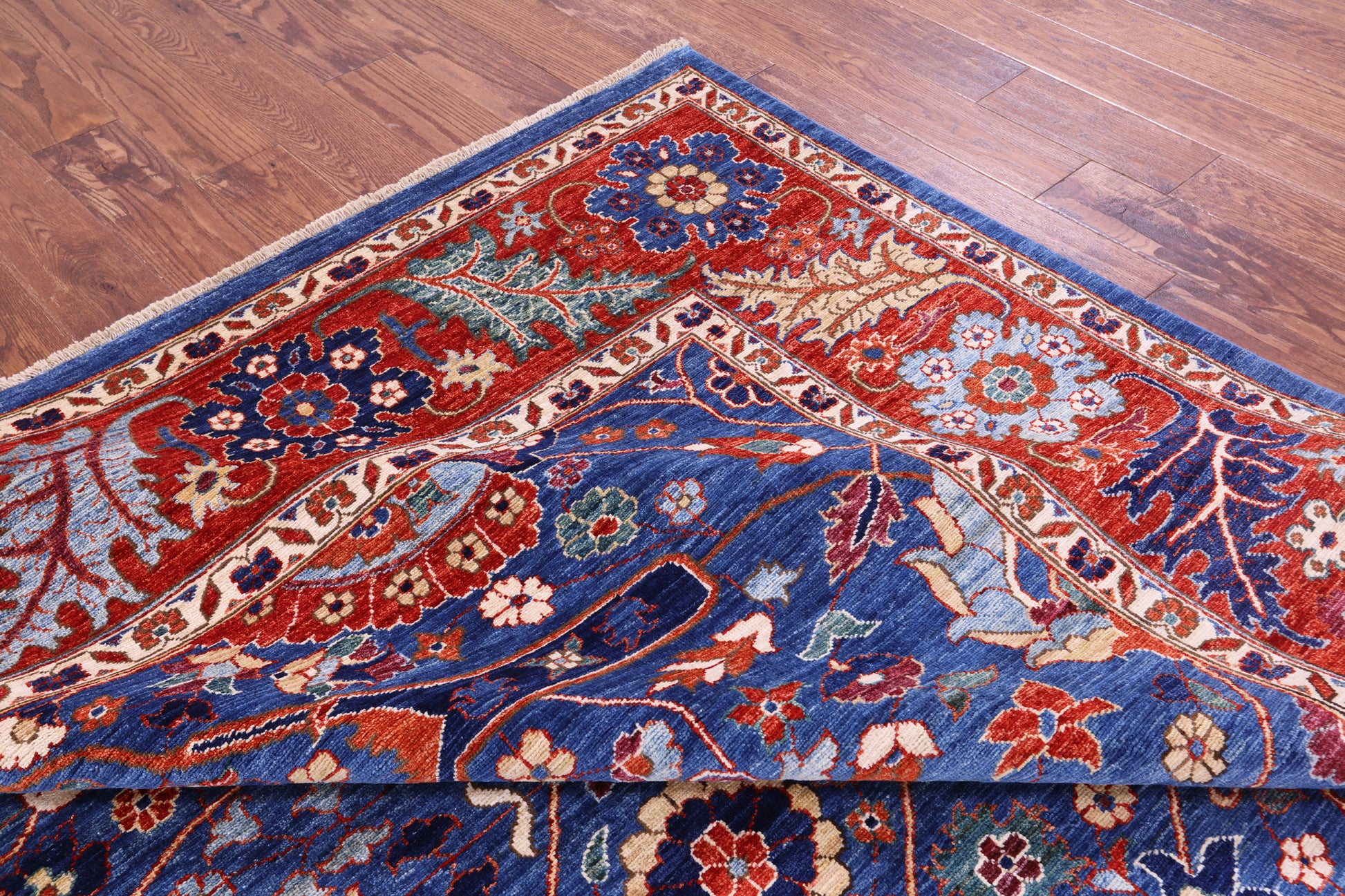 Persian Fine Serapi Hand Knotted Wool Rug - 8' 11" X 12' 0" - Golden Nile
