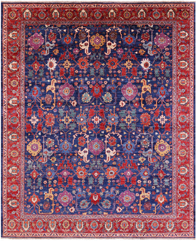 Persian Fine Serapi Hand Knotted Wool Rug - 8' 1
