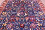 Persian Fine Serapi Hand Knotted Wool Rug - 8' 1" X 9' 8" - Golden Nile