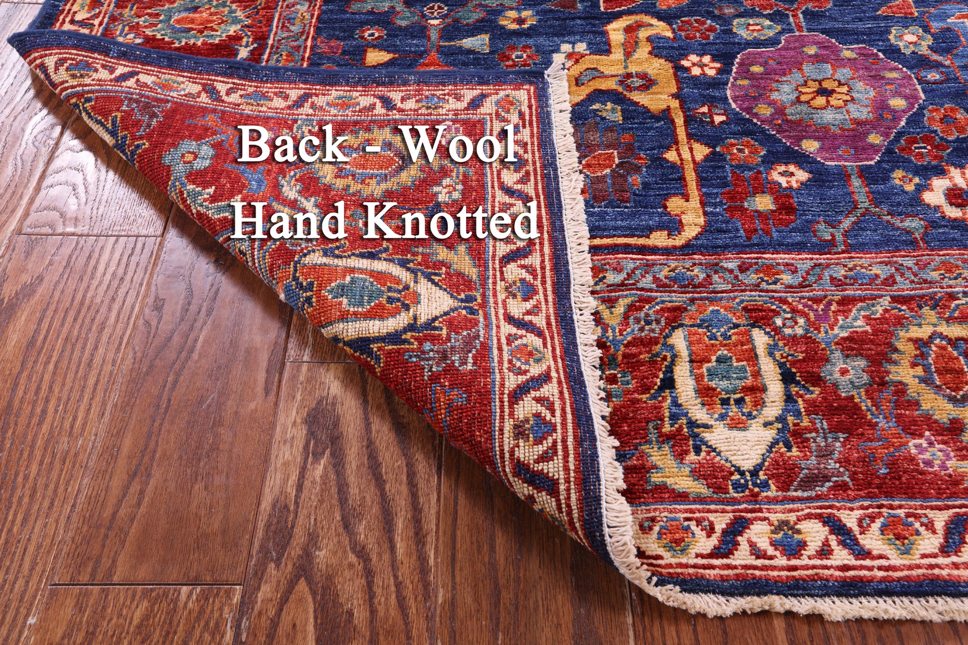 Persian Fine Serapi Hand Knotted Wool Rug - 8' 1" X 9' 8" - Golden Nile