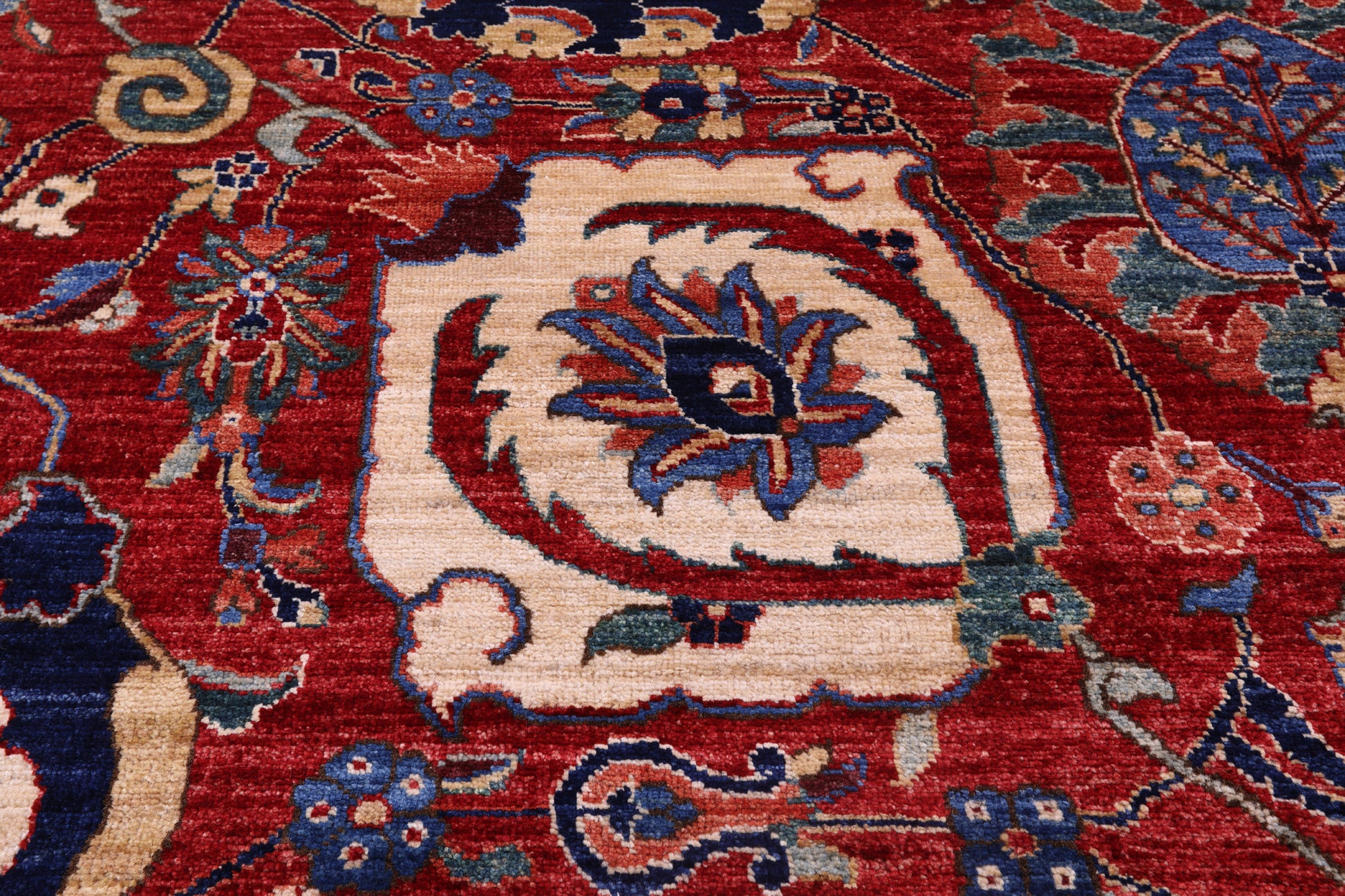 Persian Fine Serapi Hand Knotted Wool Rug - 8' 9" X 11' 9" - Golden Nile