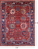Persian Fine Serapi Hand Knotted Wool Rug - 8' 9" X 11' 9" - Golden Nile