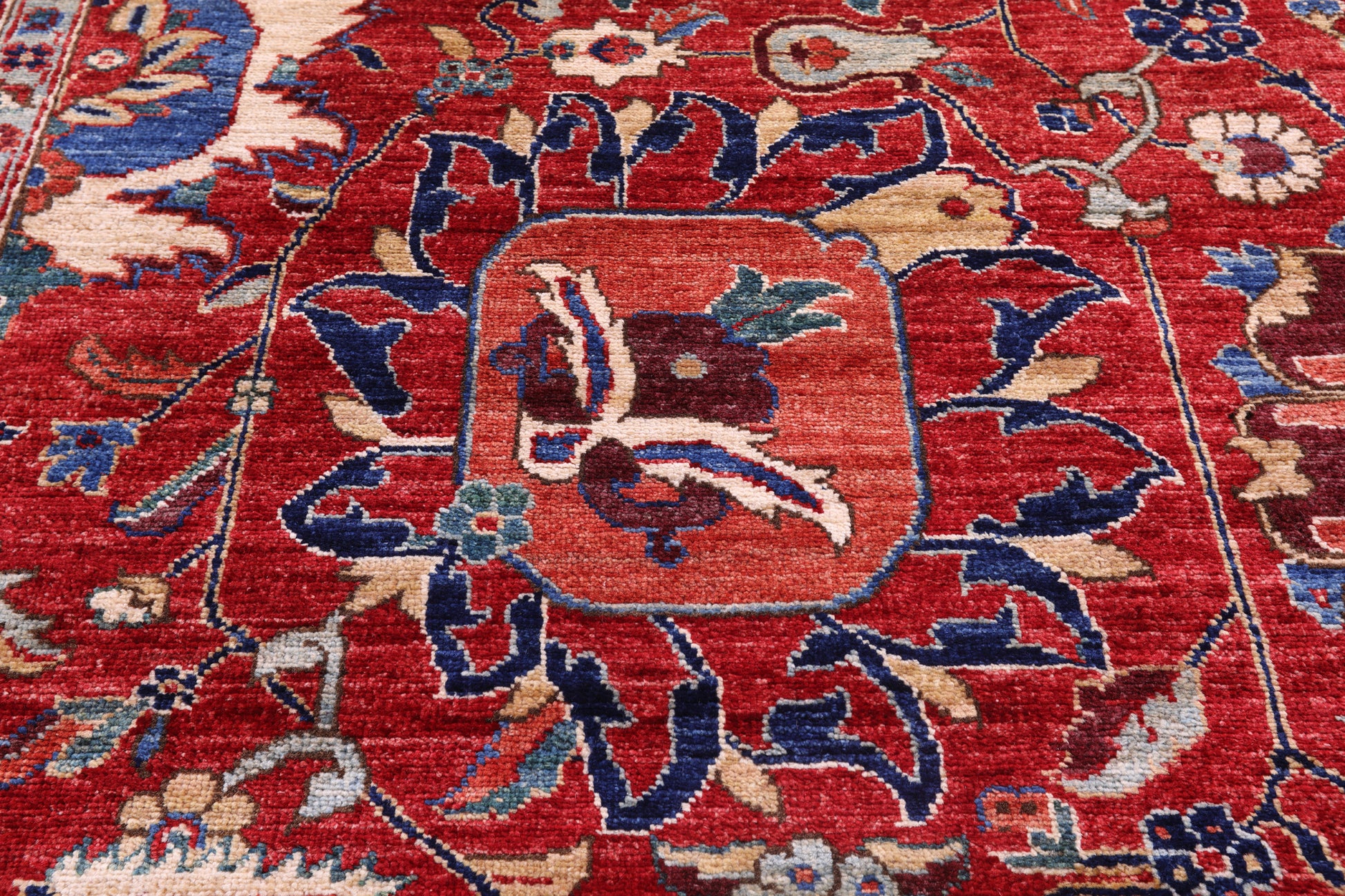 Persian Fine Serapi Hand Knotted Wool Rug - 8' 9" X 11' 9" - Golden Nile