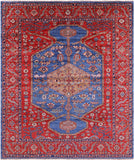 Persian Fine Serapi Hand Knotted Wool Rug - 8' 3" X 9' 9" - Golden Nile