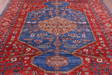 Persian Fine Serapi Hand Knotted Wool Rug - 8' 3" X 9' 9" - Golden Nile