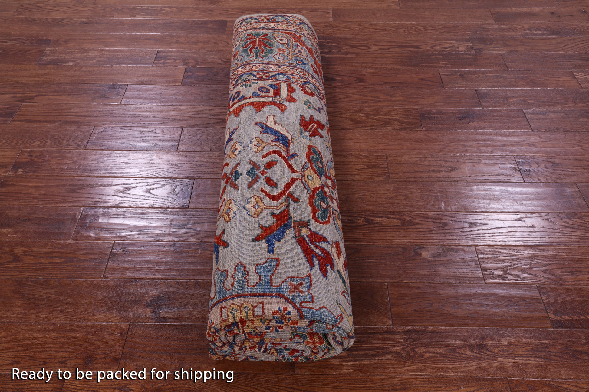 Persian Fine Serapi Hand Knotted Wool Rug - 9' 0" X 11' 10" - Golden Nile