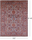 Persian Fine Serapi Hand Knotted Wool Rug - 9' 0" X 11' 10" - Golden Nile