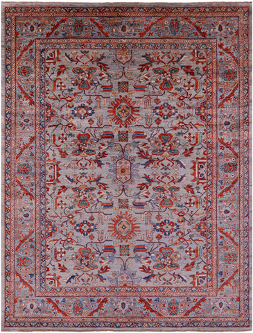 Persian Fine Serapi Hand Knotted Wool Rug - 9' 0