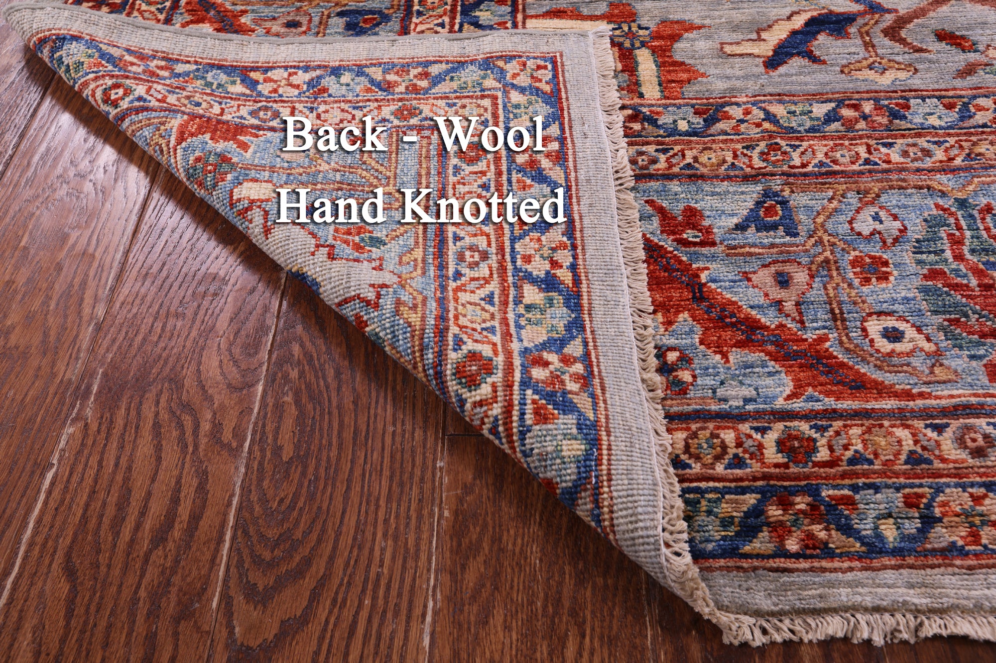 Persian Fine Serapi Hand Knotted Wool Rug - 9' 0" X 11' 10" - Golden Nile