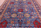 Blue Persian Fine Serapi Handmade Wool Rug - 8' 11" X 11' 10" - Golden Nile