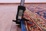 Blue Persian Fine Serapi Handmade Wool Rug - 8' 11" X 11' 10" - Golden Nile