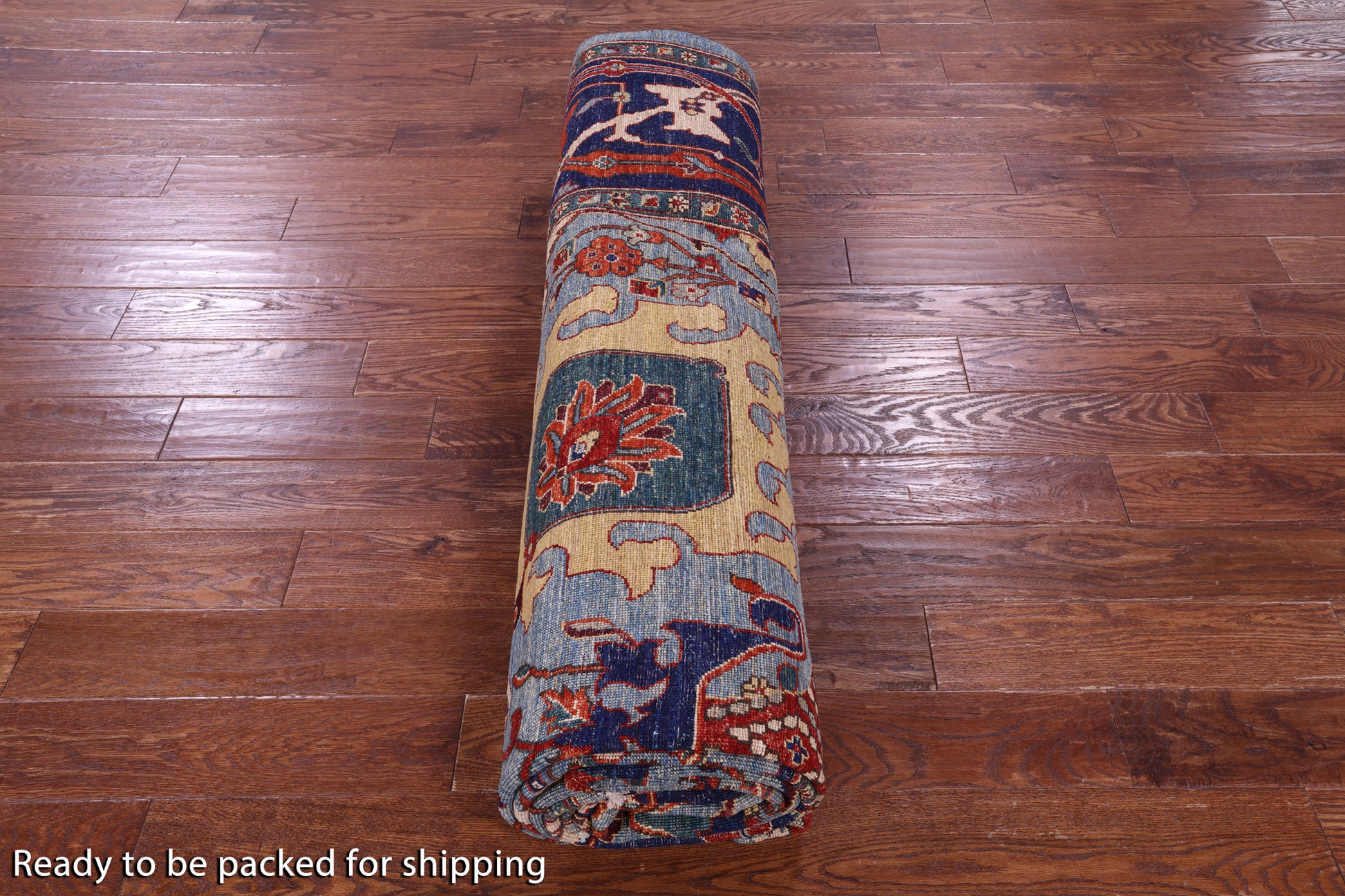 Persian Fine Serapi Handmade Wool Rug - 8' 11" X 15' 6" - Golden Nile